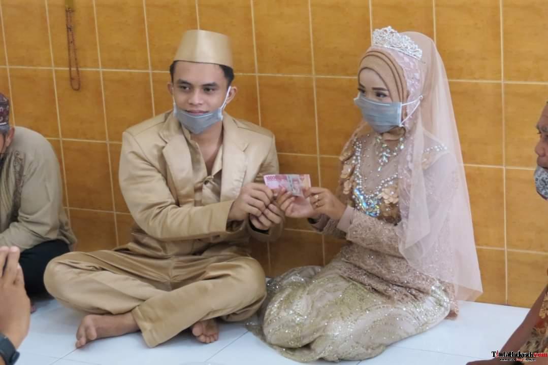Kapolres Labuhanbatu menjadi Saksi Nikah di Rumah Tahanan Polisi  (RTP) Mapolres Labuhanbatu