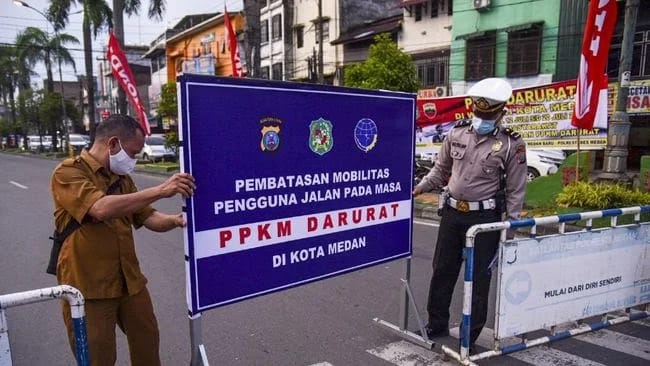 Polsekta Medan Kota All Out Dukung PPKM Darurat