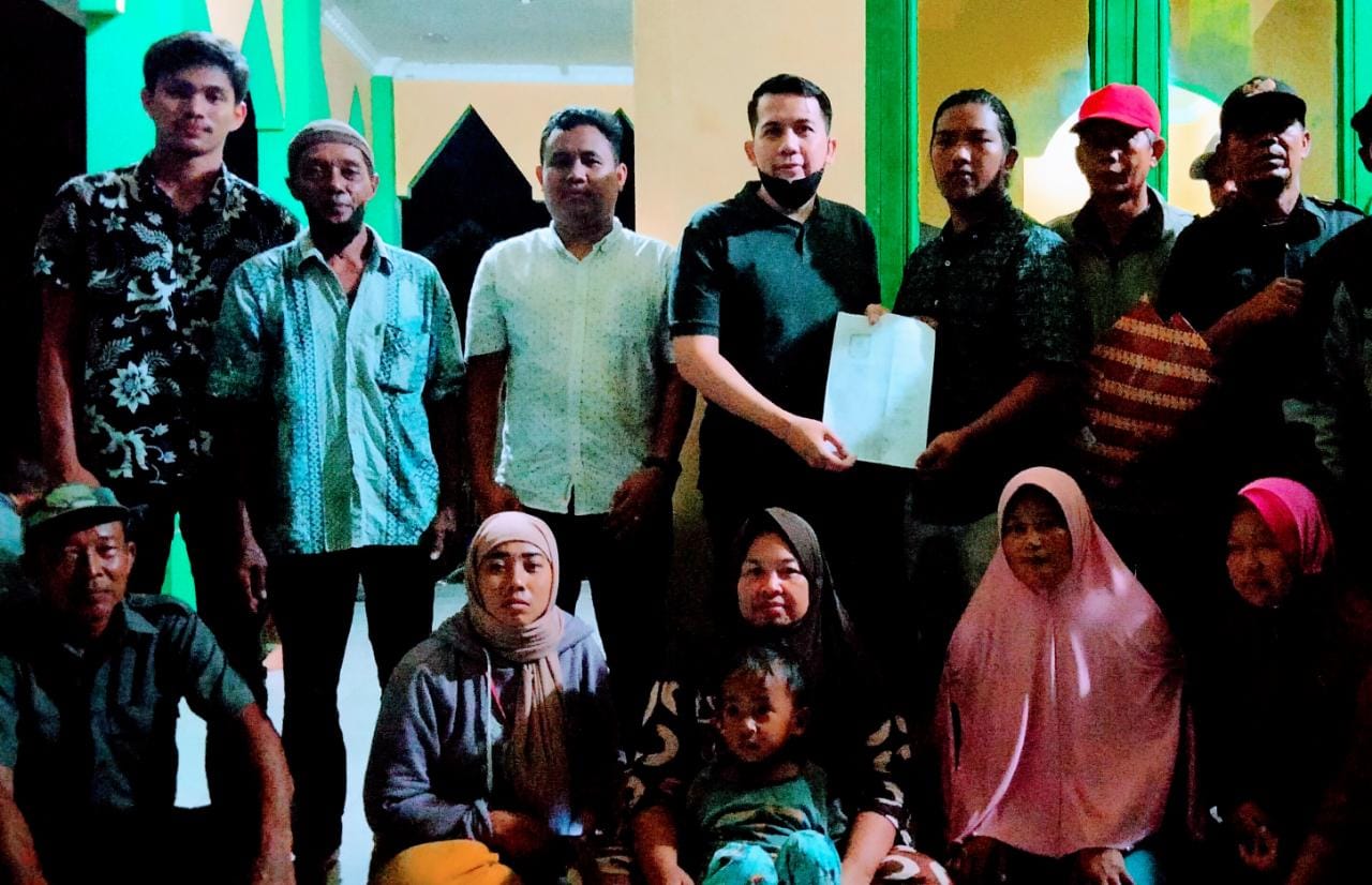 Riski Ramadhan Sambangi Warga Kelompok Tani Terbit Terang