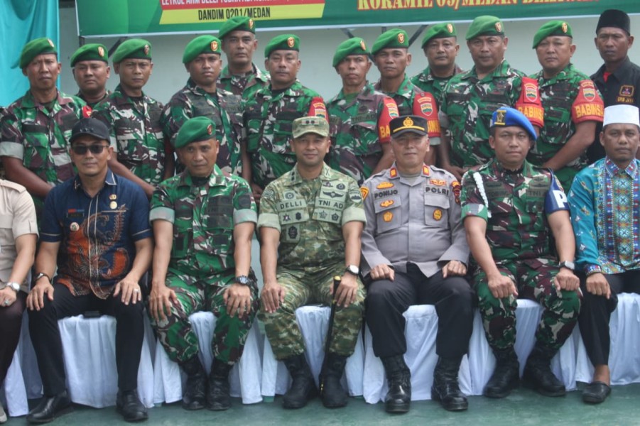 Dandim 0201/Medan Kunker ke Koramil 09/MB, Resmikan Musholla Al-Ikhlas dan Santuni Anak Yatim