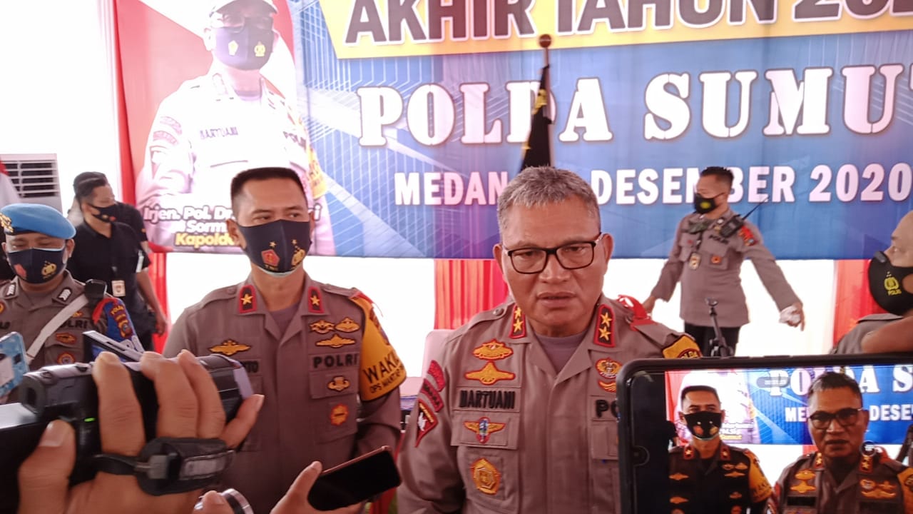 Kapolda Sumut Paparkan Penanganan Kasus dalam Kurun Tahun 2020, Soal Narkoba Ini Penjelasannya...
