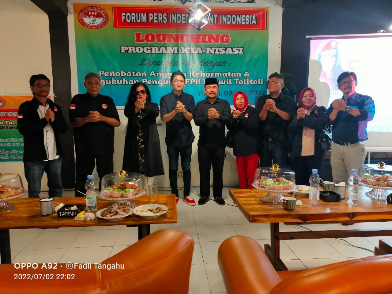 Kukuhkan Pengurus FPII Korwil Tolitoli, Kasihhati : Pemda Jangan Alergi Kritik