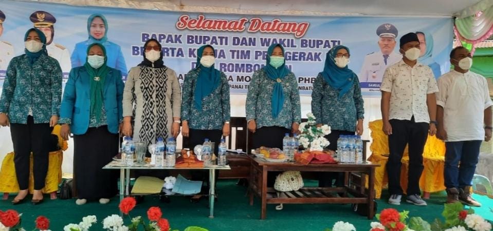 Wakil Bupati dan Ketua TP.PKK Labuhanbatu, monitoring PHBS di Desa Sei Siarti