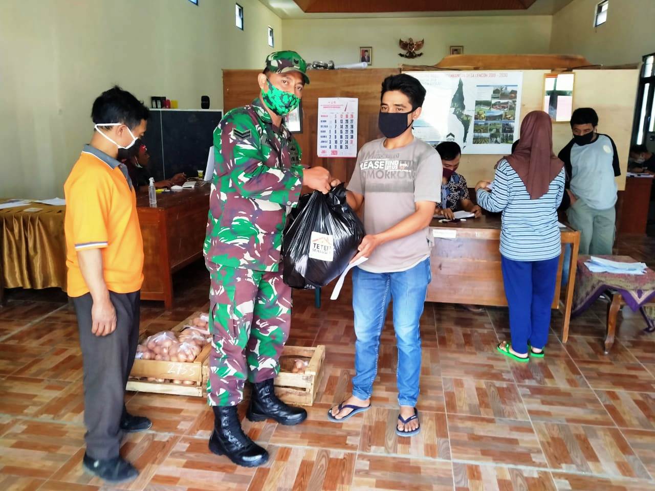 Penerima Bantuan Sesuai Daftar Pemerintah Desa 