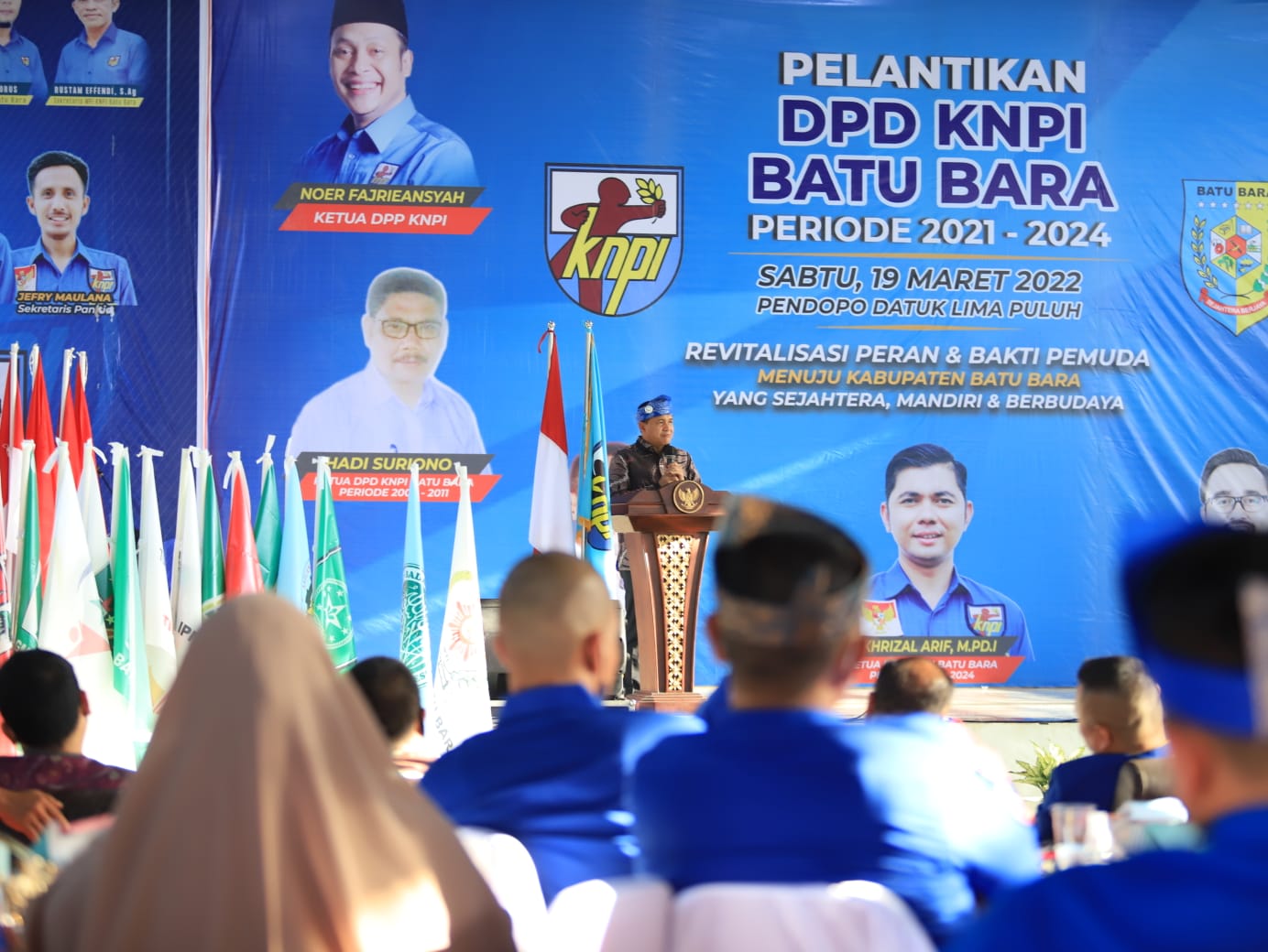 Bupati Zahir Hadiri Pelantikan DPD KNPI Kabupaten Batu Bara