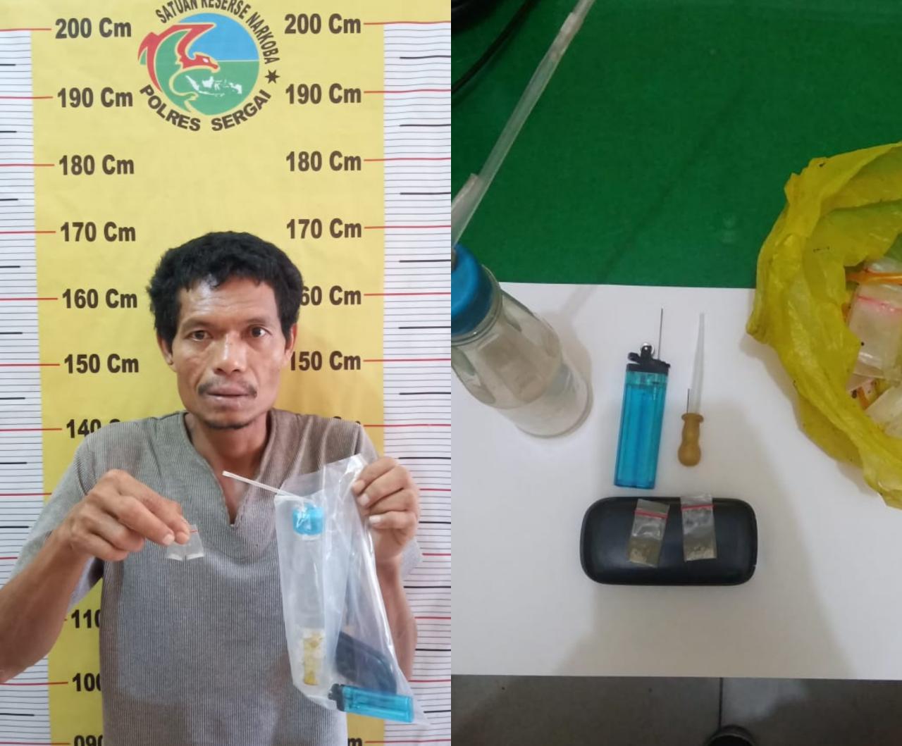 Jadi DPO,Ucok Dolar Tak Berkutik Diringkus Satresnarkoba Polres Sergai