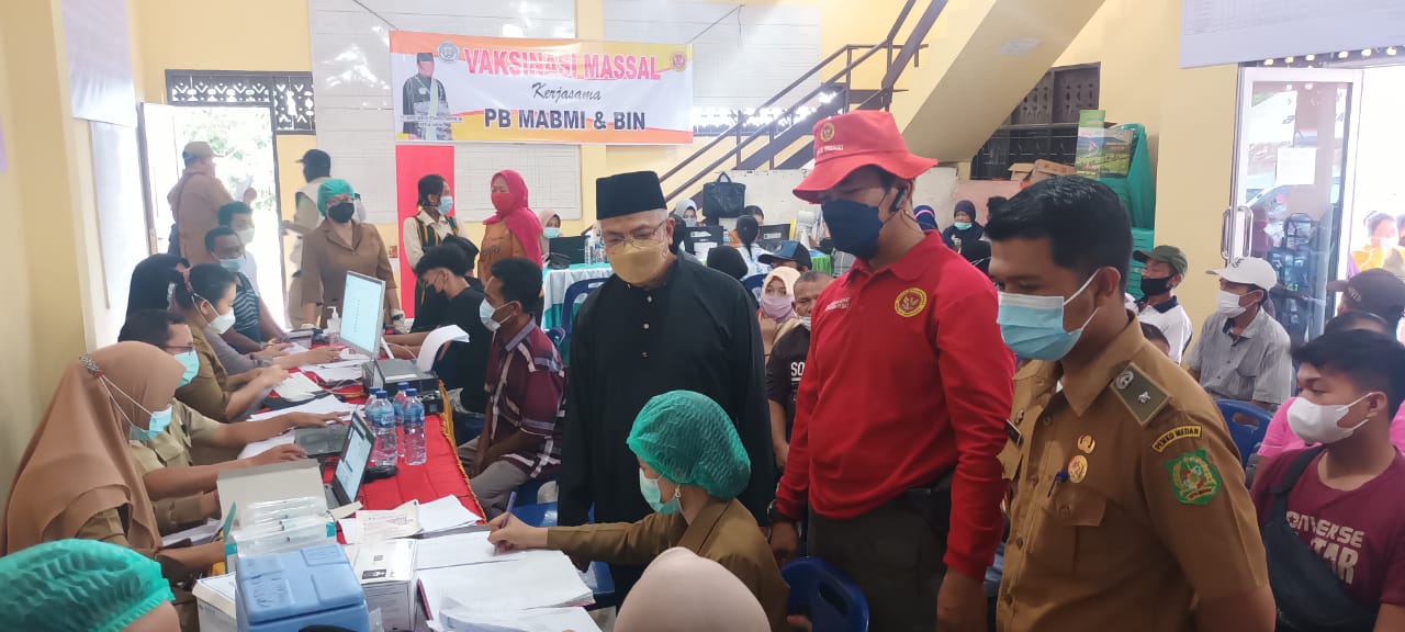 Koloborasi BIN - MABMI Gelar Vaksinasi Covid-19 di Sumatera Utara