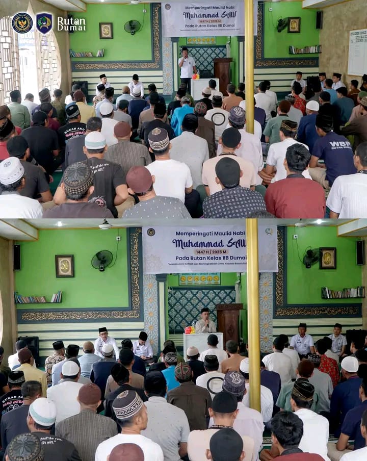 Rutan Dumai Peringati Maulid Nabi Muhammad SAW Meneladani Akhlak dan Meningkatkan Cinta kepada Rasulullah