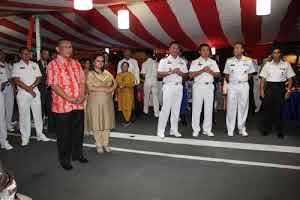 Wali Kota Medan Makan Malam Diatas Kapal Angkatan Laut India