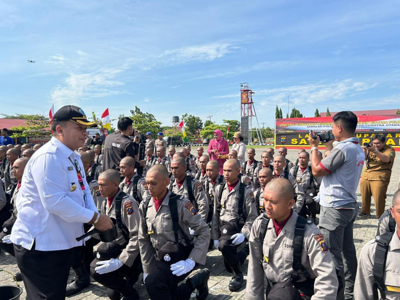 Kepala BNNK Langkat Hadiri Pembukaan Pendidikan & Pembentukan Bintara Polri Gel II T.A 2024