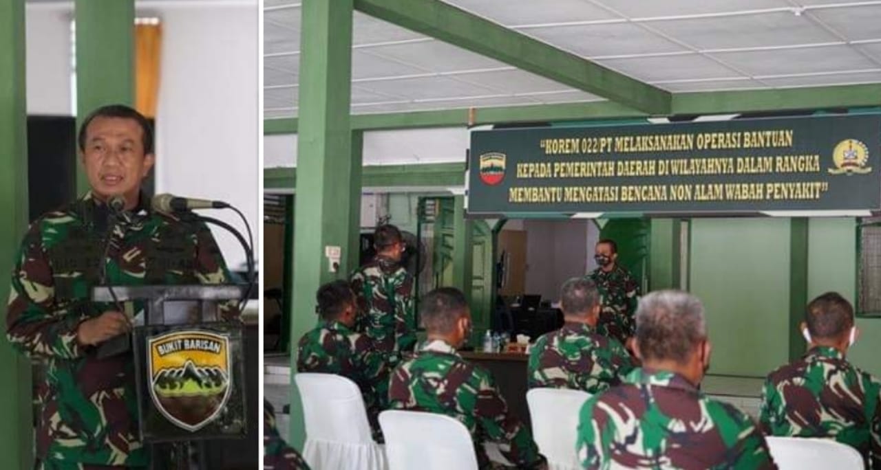 Kasdam I/BB Secara Resmi Tutup Latihan Posko-I Di Makorem 022/Pantai Timur