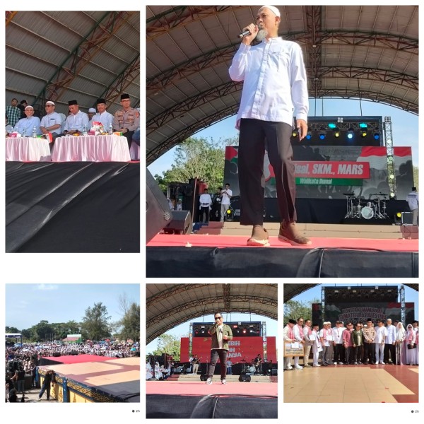 Kota Dumai Mengelar Konser Amal Bersama Wali Band  Meriah Donasi Kirim Untuk Sumatra dan Palestina