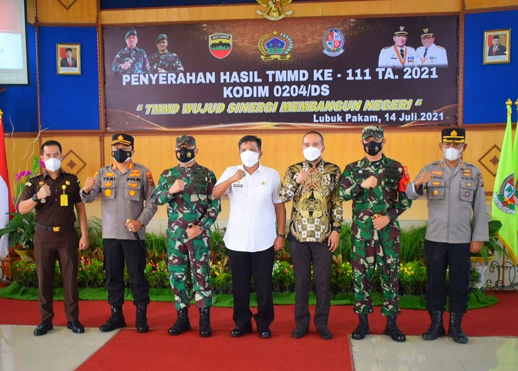 TMMD Ke-111 TA 2021 Kodim 0204/DS Resmi Ditutup 
