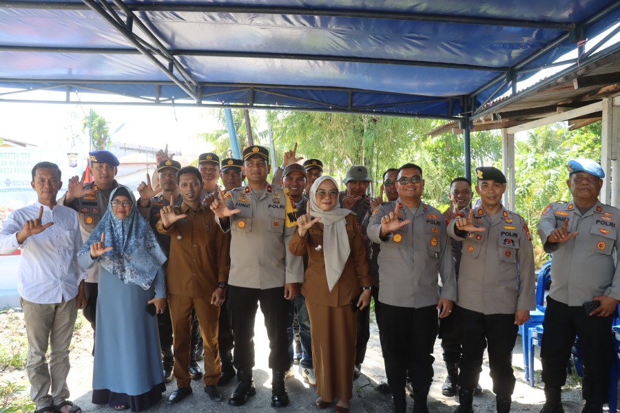 Polres Dumai Ikuti Peresmian dan Ground Breaking 83 Jembatan Merah Putih Presisi secara Virtual oleh Kapolri