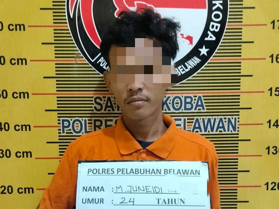 Sat Narkoba Polres Pelabuhan Belawan Tangkap Pengedar Narkoba di Kelurahan Besar