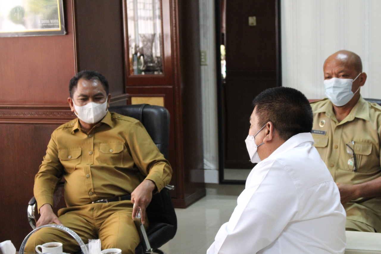 Terima Kunjungan Kabinda Sumut, Bupati Sergai Sampaikan Beberapa Hal