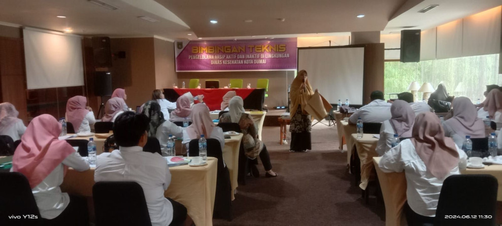 Dinkes Kota Dumai Gelar Bimbingan Teknik Dan Sosialisasi Tentang Pengelolaan Arsip Aktif