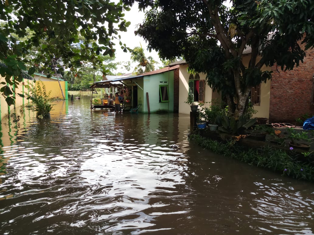 Curah Hujan Tinggi, 2598 Rumah Warga  di Kabupaten Sergai Terendam Banjir
