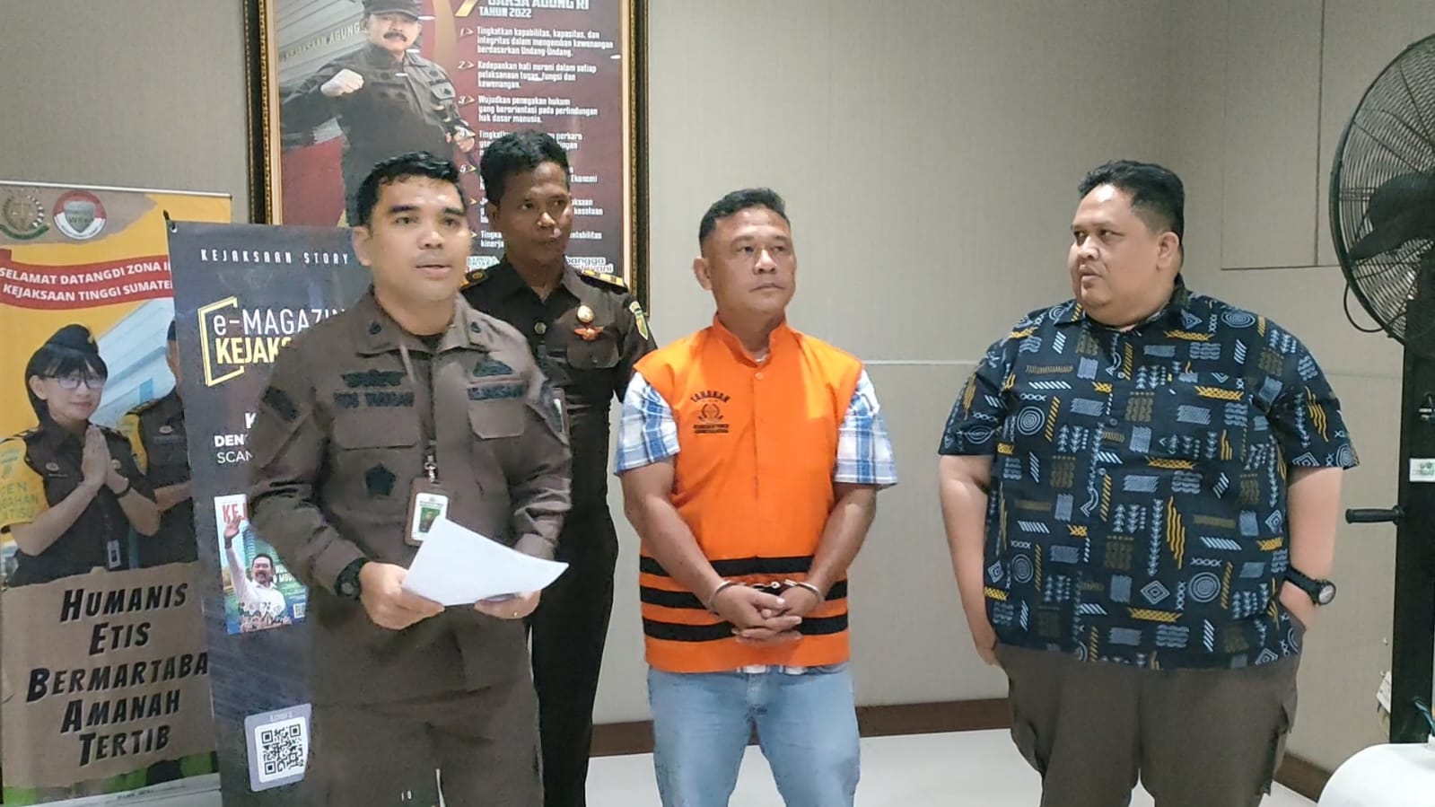 Tim Tabur Kejati Sumut Amankan DPO Terpidana Kasus Korupsi Pembangunan Jalan di Porsea