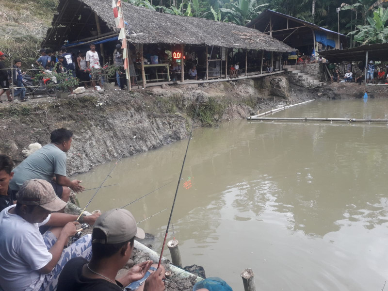 Sukses, Lebih 250 Orang Ikuti Lomba Pancing di Kolam Pancing Lingga Jaya