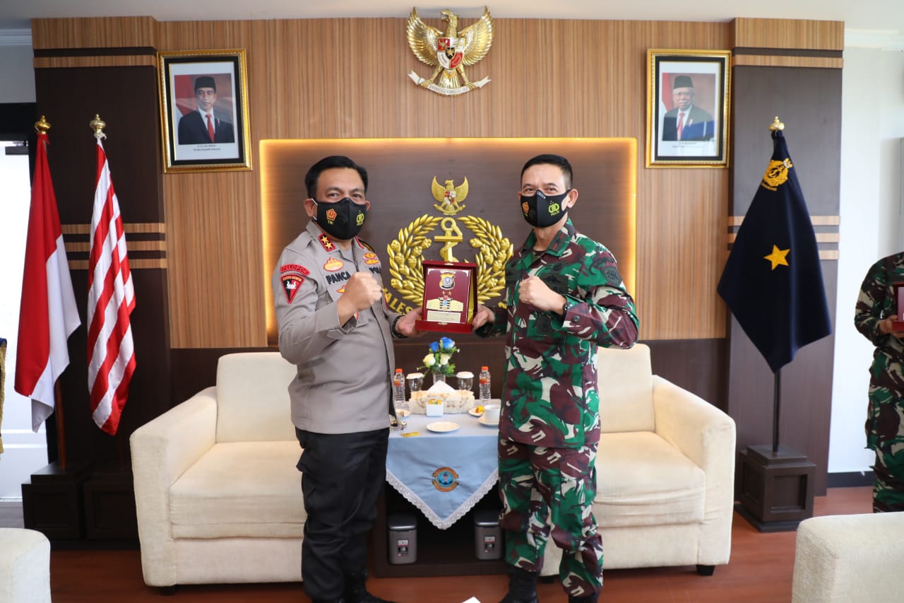 Perkuat Soliditas, Kapolda Sumut Kunjungan ke Lantamal I Belawan