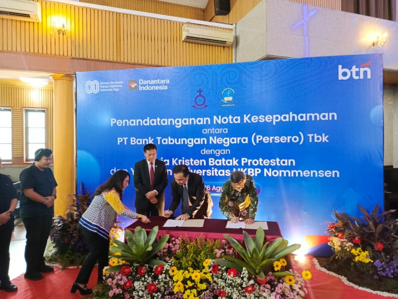 BTN Siap Layani Transaksi Perbankan 6,5 Juta Jemaat HKBP