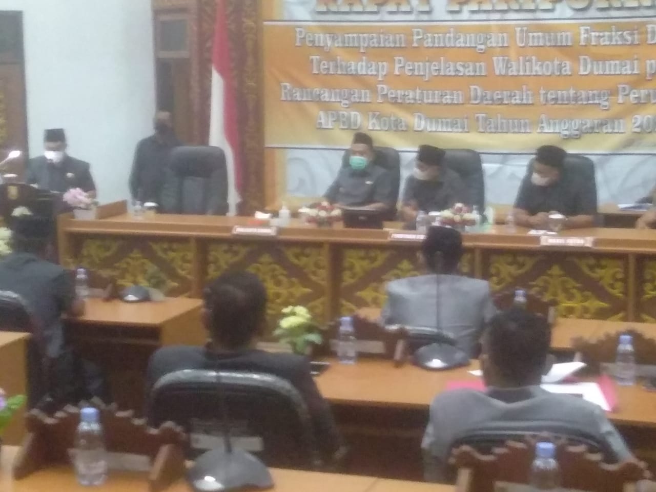 Rapat Paripurna, Penyampaian Pandangan Umum Fraksi DPRD Terhadap Penjelasan Walikota Dumai H Paisal