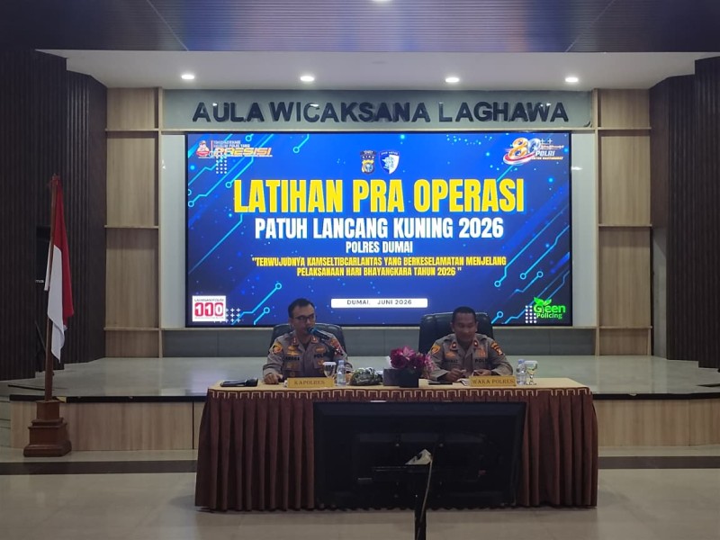 Polres Dumai Gelar Latihan Pra Operasi Patuh Lancang Kuning 2026