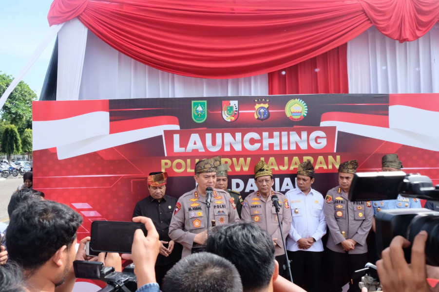 Guna Meningkatan Keamanan dan Pendekatan dengan Masyarakat, Polda Riau Launching Polisi RW Serentak 