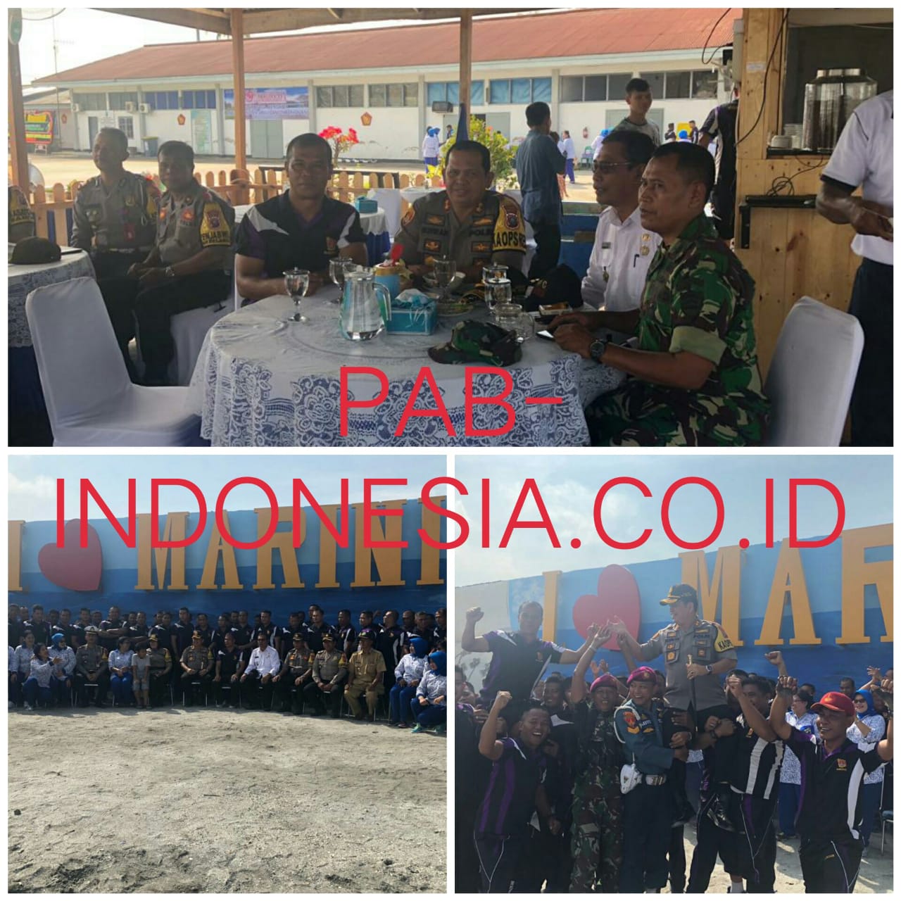 Kapolres Belawan Giat Sinergitas TNI- Polri Di Perayaan Ulang Tahun Yon Marhanlan l Belawan ke- 39