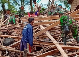 Bantu Korban Tsunami, Kodam Sriwijaya Kirim Ratusan Personel