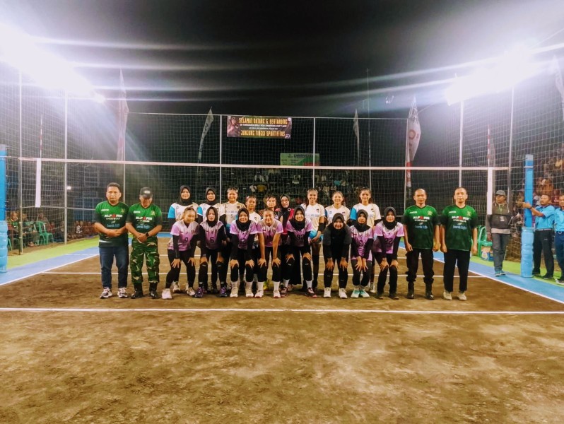 Danramil 16/Miri Buka Turnamen Voli Danramil Cup I, Kobarkan Semangat Sportivitas dan Persaudaraan