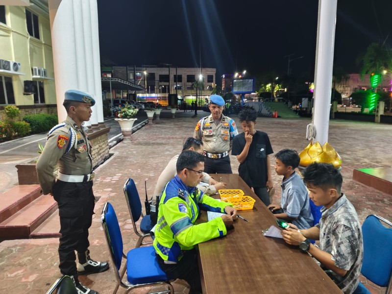 Polres Dumai Mengelar Operasi Pencegahan Aksi Balap Liar  dan Tawuran