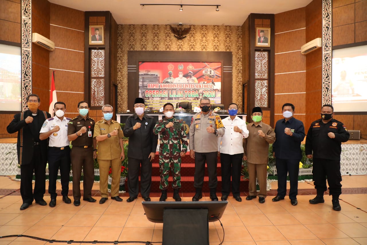 Kapolda Sumut Koordinasi Lintas Sektoral OPS Lilin Toba 2020