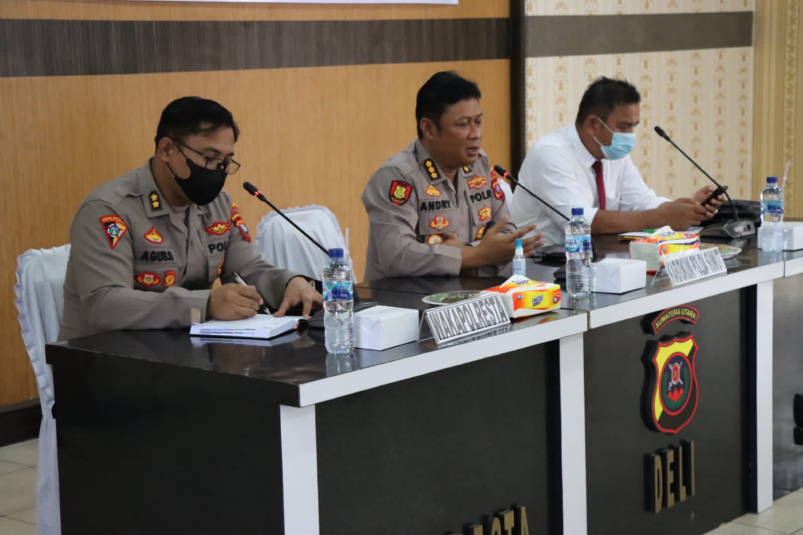 Polresta Deli Serdang Terima Sosialisasi SOP Bidang Hukum Dari Bidkum Polda