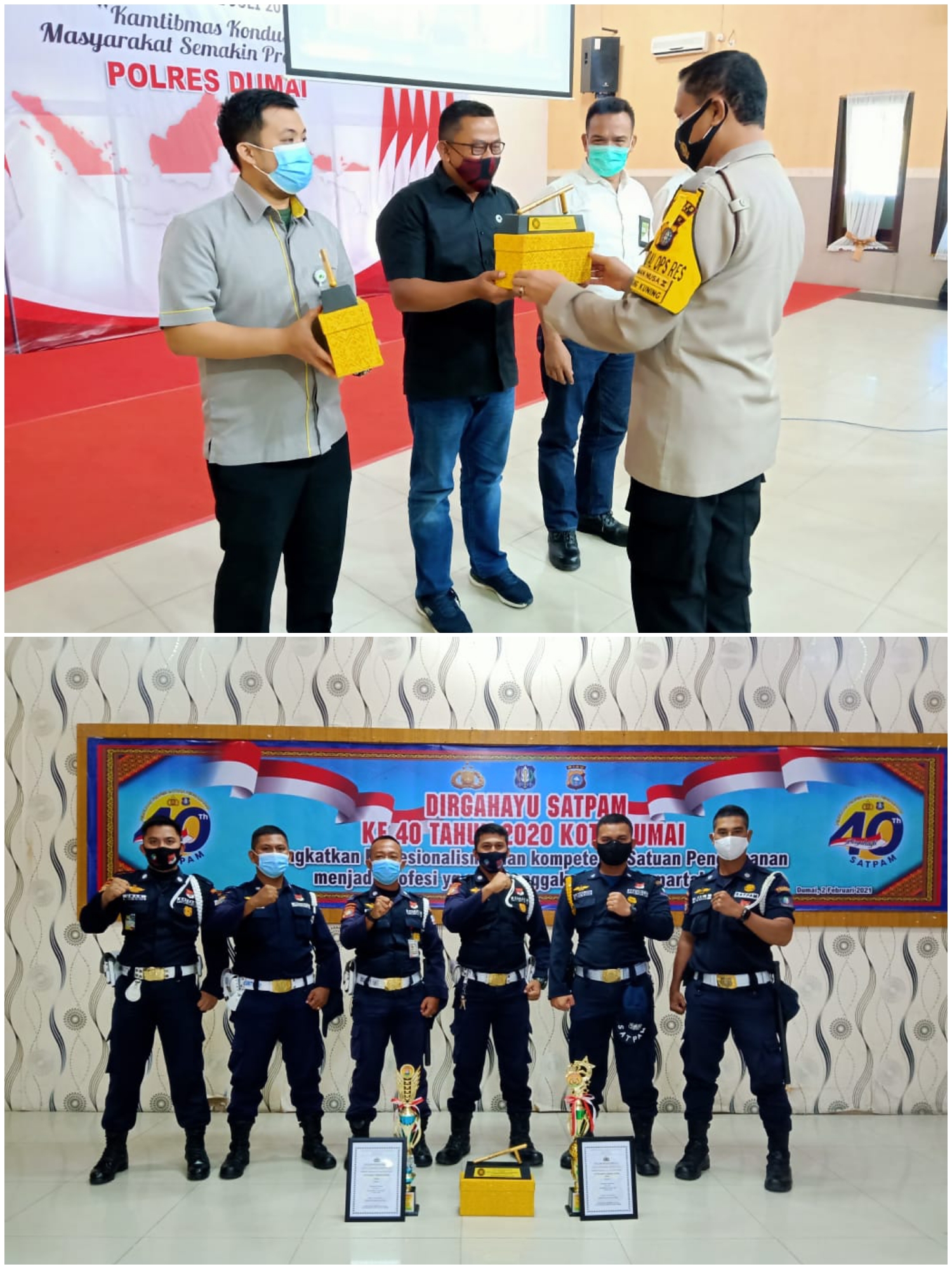 Pelindo I Cabang Dumai Terima Penghargaan Peringkat II Security Terbaik dari Polres Dumai