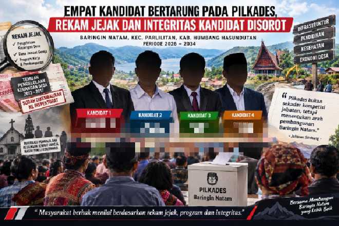 Empat Kandidat Bertarung pada Pilkades, Rekam Jejak dan Integritas Kandidat Disorot