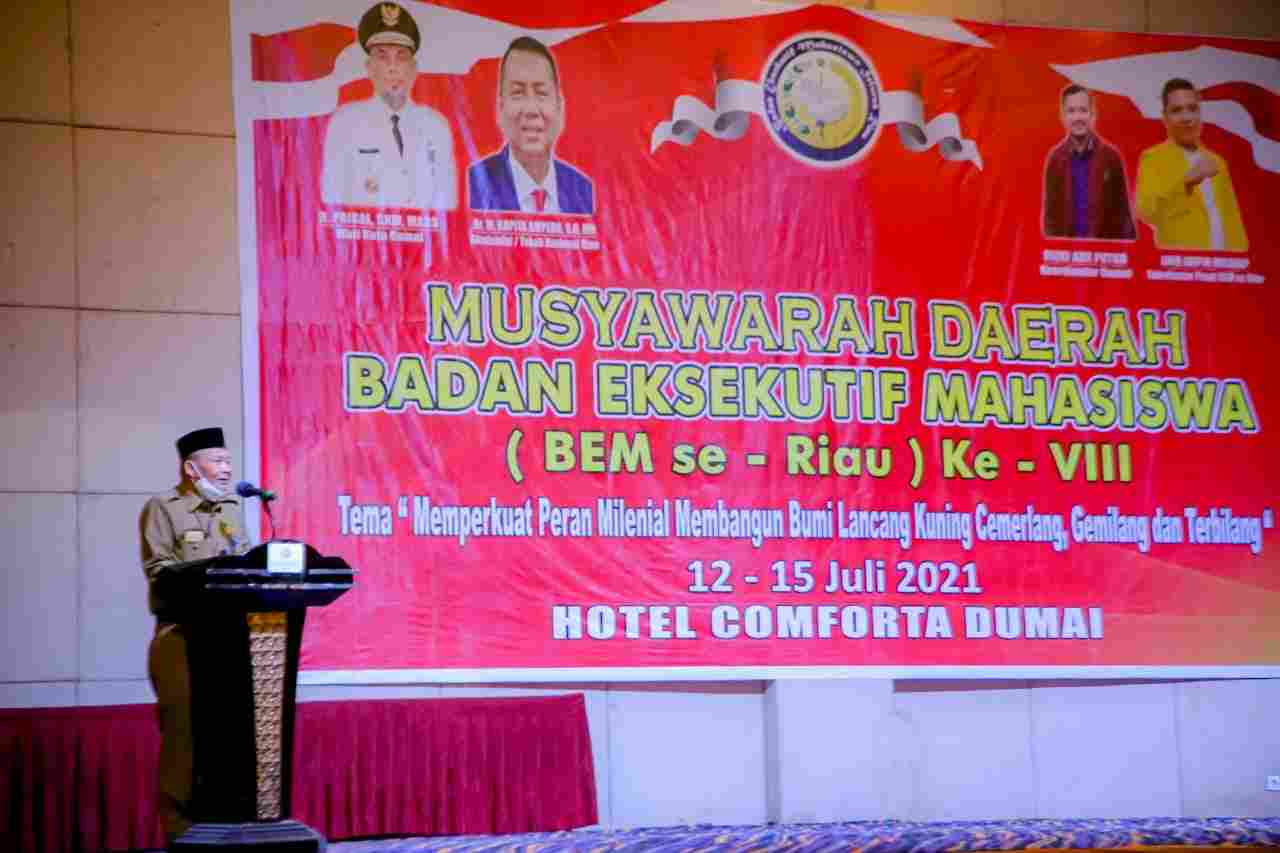 Walikota Dumai Buka Musda BEM se-Riau ke-8