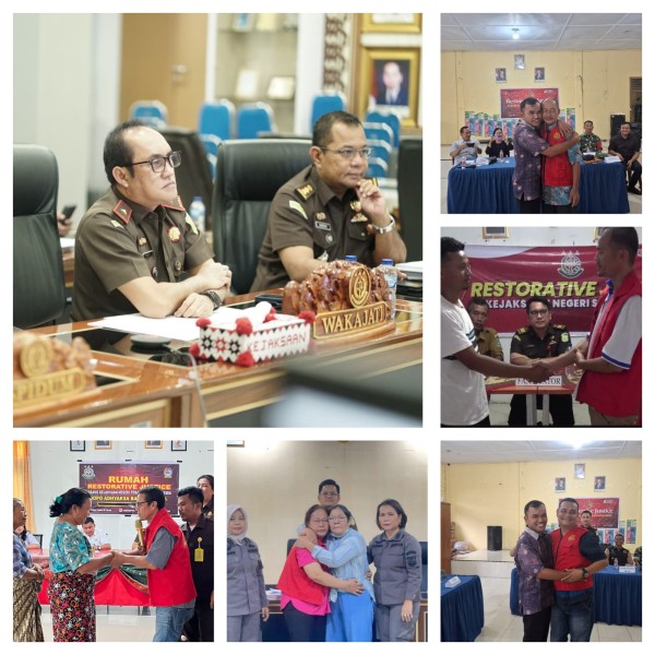 Kejati Sumut Selesaikan 5 Perkara, Salah Satunya Perkara Penganiayaan Teman Satu Kantor Diselesaikan dengan Humanis