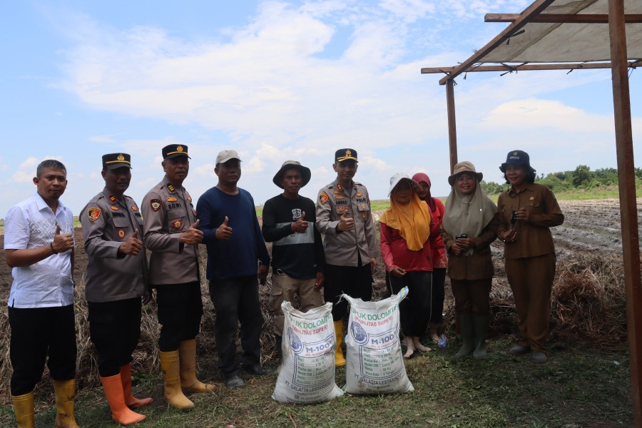 Kapolres Dumai Tinjau Kesiapan Lahan Jagung di Medang Kampai Jelang Penanaman Serentak se-Provinsi Riau