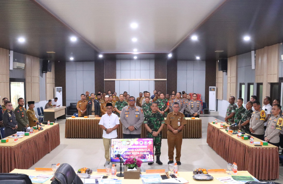 Polres Dumai Mengelar Rapat Koordinasi Penanganan Kebakaran Hutan (Karhutla)