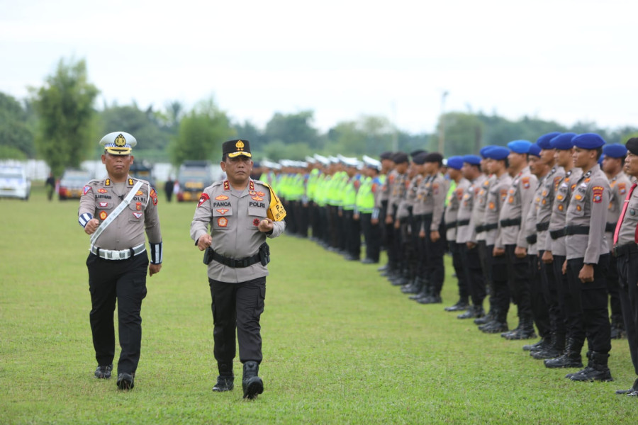 Polresta Deli Serdang Laksanakan Apel Gelar Pasukan Ops Patuh Toba 2023