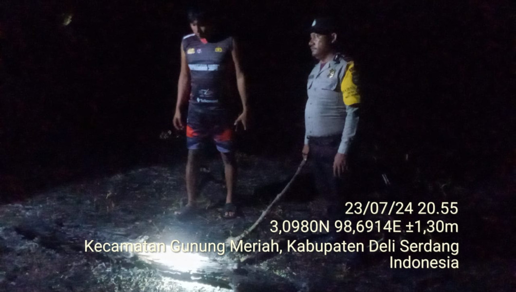 Terima Informasi Adanya Titik Api, Personil Polsek Gunung Meriah Sigap Terjun dan Tinjau ke Lokasi