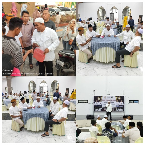 Bukber dan Bagi 1.000 Paket Takjil, Ketua Agustiawan Koni Dumai Berbagi Sesama