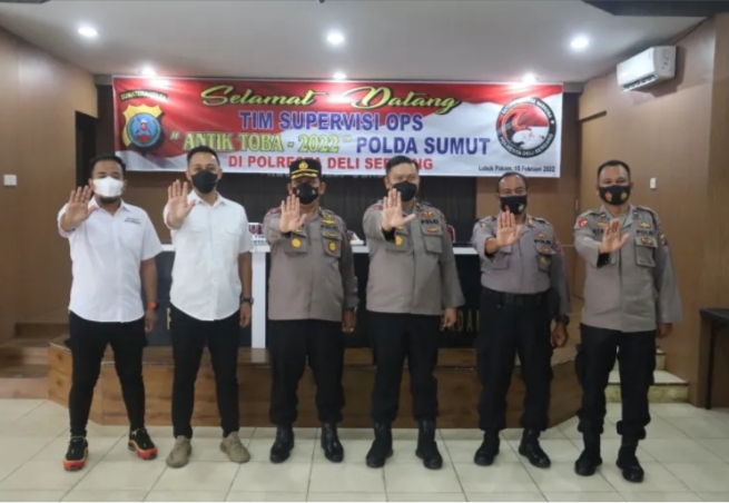Tim Supervisi Polda Sumut Selenggarakan Supervisi Operasi Antik Toba–2022 di Mapolresta Deli Serdang