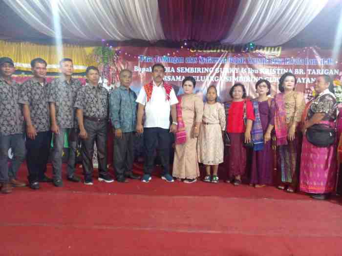 Sedia Sembiring Gurky Gelar Syukuran Terpilih Jadi Kades Lau Bicik