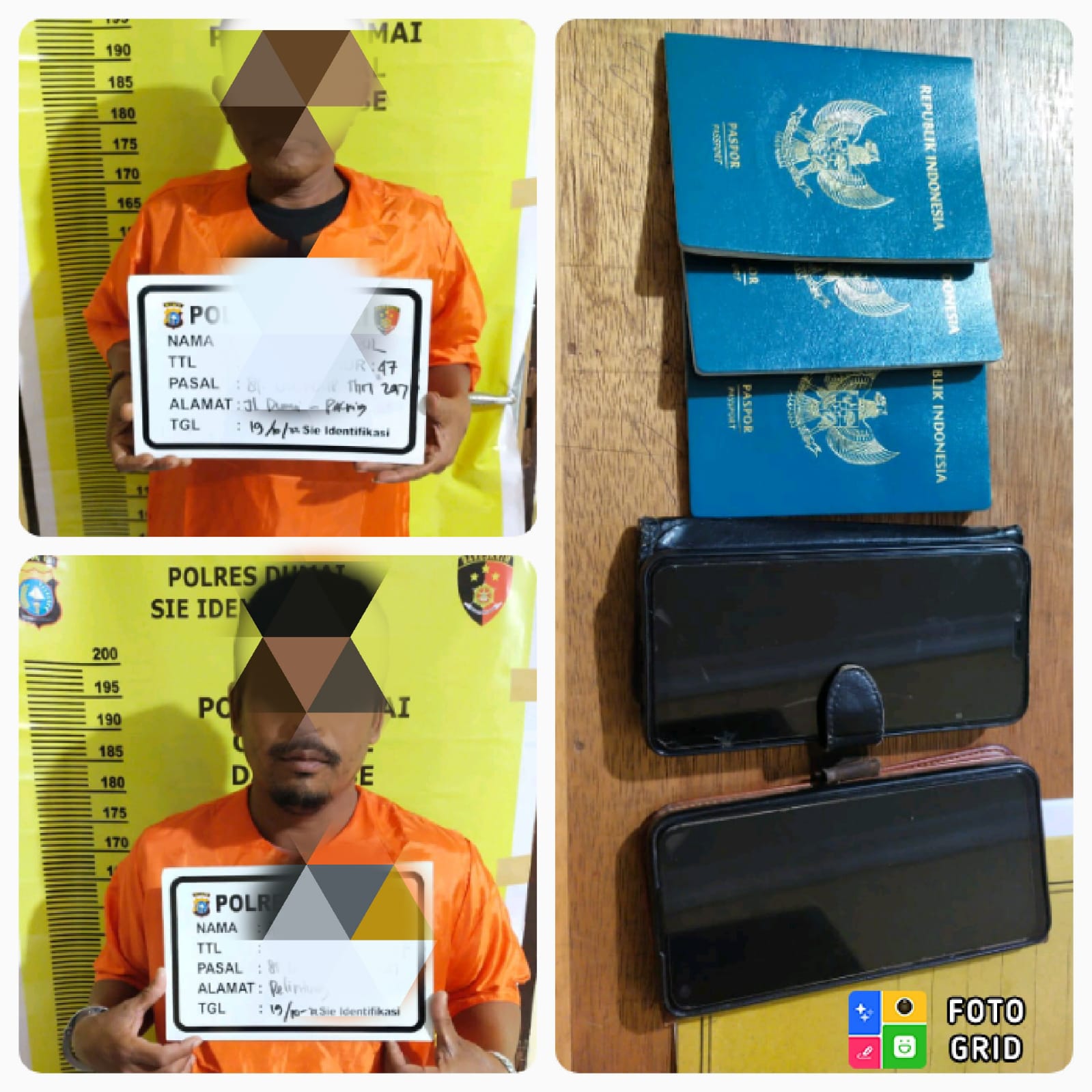 Sat Reskrim Polres Dumai dan Polsek Madnag Kampai Ungkap Lasus PMI