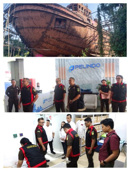 Dugaan Korupsi Pengadaan 2 Unit Kapal, Kantor PT.Pelindo Belawan Di Geledah Jaksa Kejati Sumut