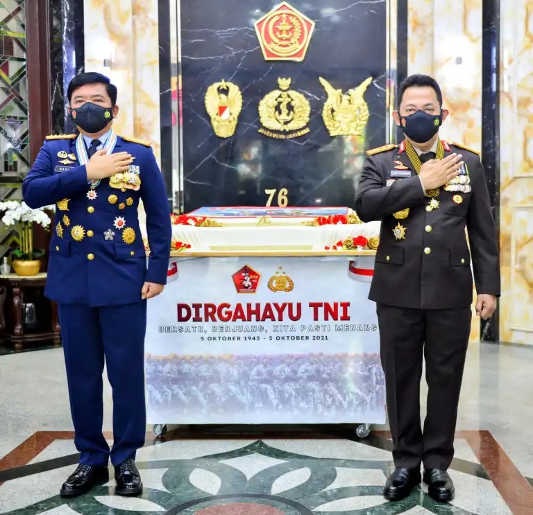 Dirgahayu TNI Dilakuka Secara Virtual Oleh Presiden RI Joko Widodo