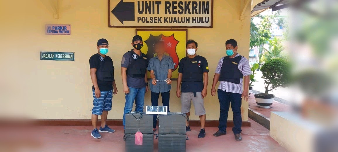 Tersangka pencuri Battery Tower milik PT.Huawei ditangkap Polsek Kualuh Hulu